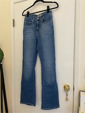 Levi's 725 Light Blue High Rise Bootcut Jeans